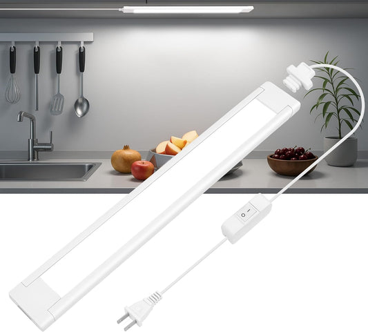 maylit_Under_Cabinet_Lighting_Plug_in,_14_Inch_Linkable_Ultra_Bright_LED_Light_Bar,_Renter_Friendly_Lamp,_Wired_Indoor_Lights_for_Kitchen_Cabinet,_Counter,_Workbench,_Desk,_Shelf,_Cool_White