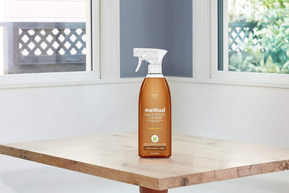 Method_Daily_Hardwood_Cleaner,_Almond,_Cleans_Shelves,_Tables_and_Other_Wooden_Surfaces_While_Removing_Dust_&_Grime,_28_Fl_Oz,_(Pack_of_4)