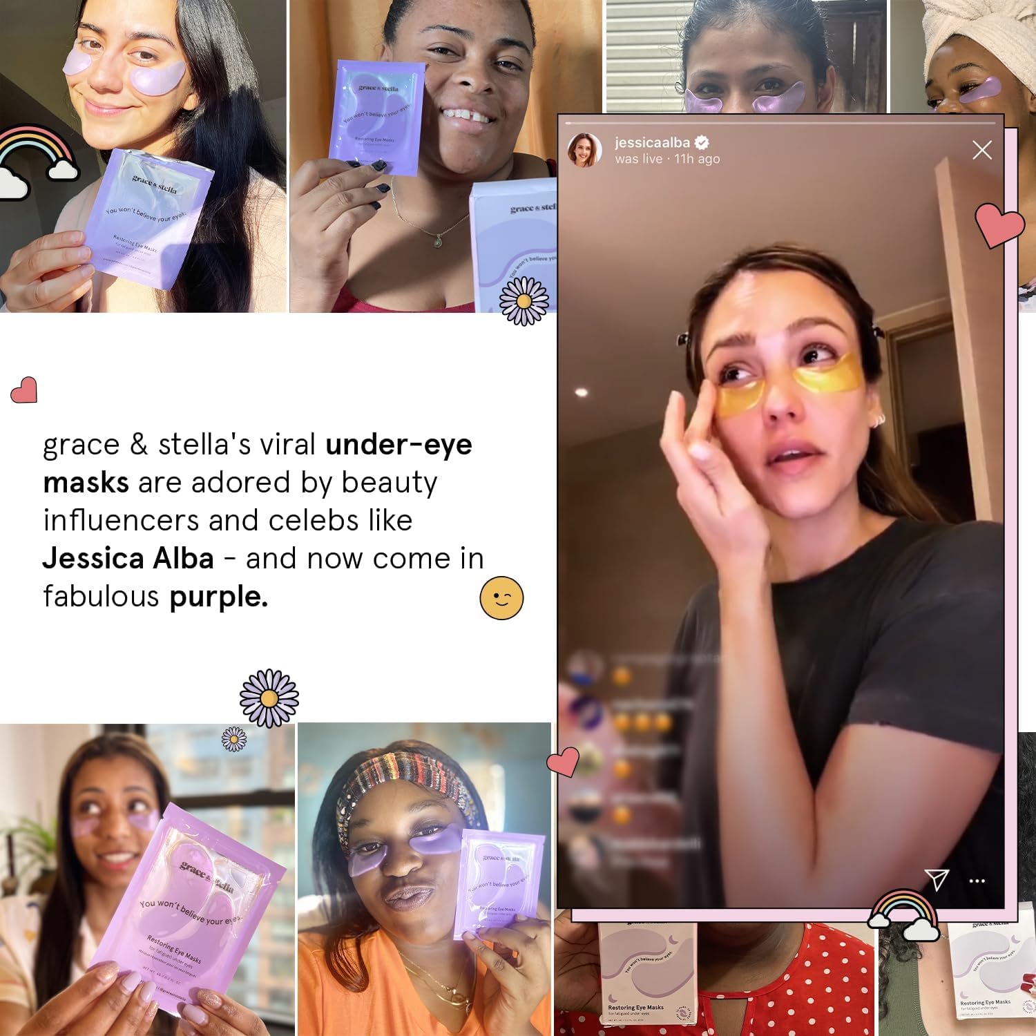 grace_&_stella_Retinol_Under_Eye_Patches_for_Puffy_Eyes_&_Dark_Circles_-_Restoring_Gel_Under_Eye_Masks_with_Hyaluronic_Acid_-_Bridesmaid_Gifts,_Birthday_Gifts_for_Women_(Purple,_24_Pairs)