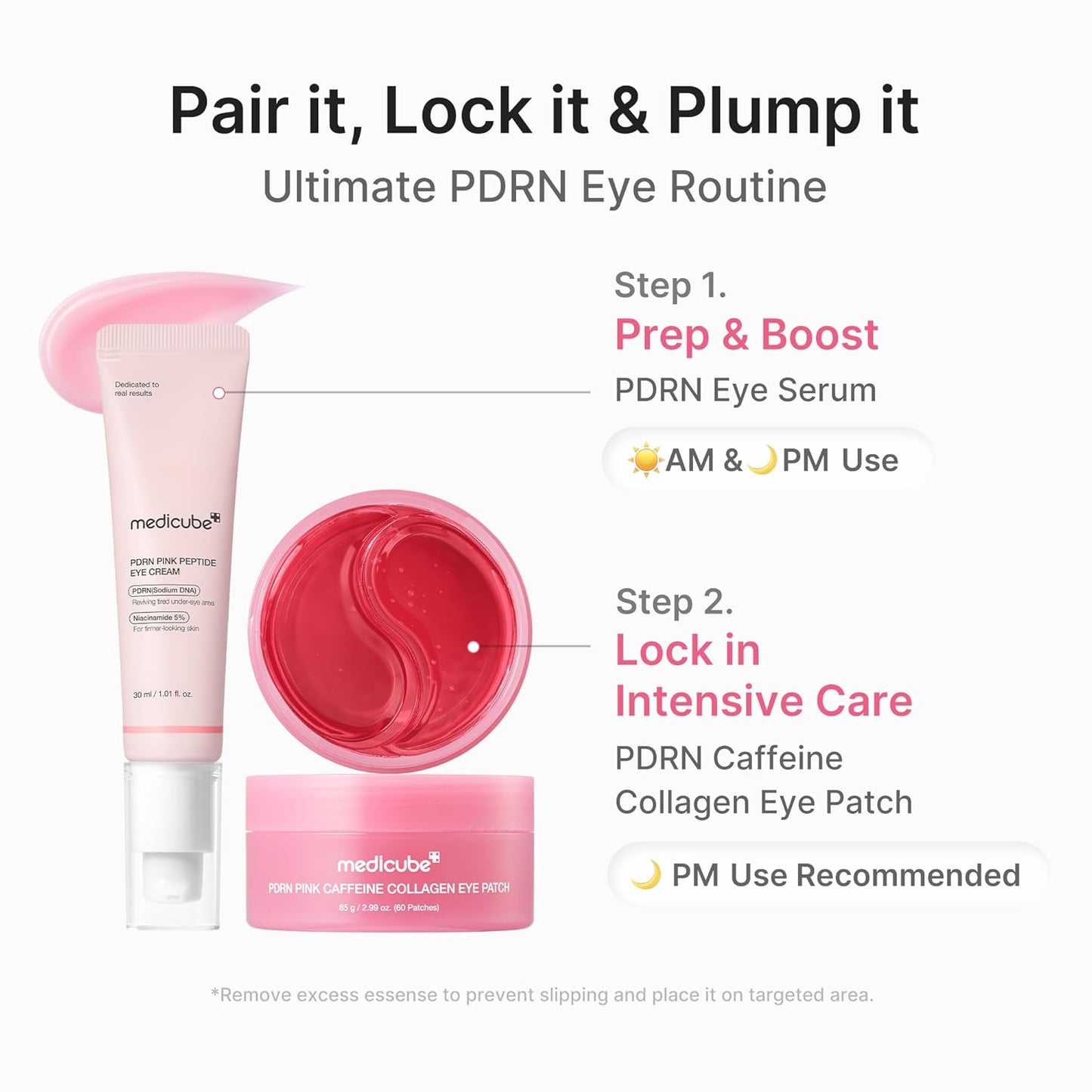medicube_PDRN_Caffeine_Collagen_Eye_Patch_|_Gel_Eye_Patches_for_the_appearance_of_Dark_Circles,_Undereye_Bags_|_Firming,_Age-Defying_Care_with_Retinol,_Collagen_|_Korean_Skincare_|_30_Pairs