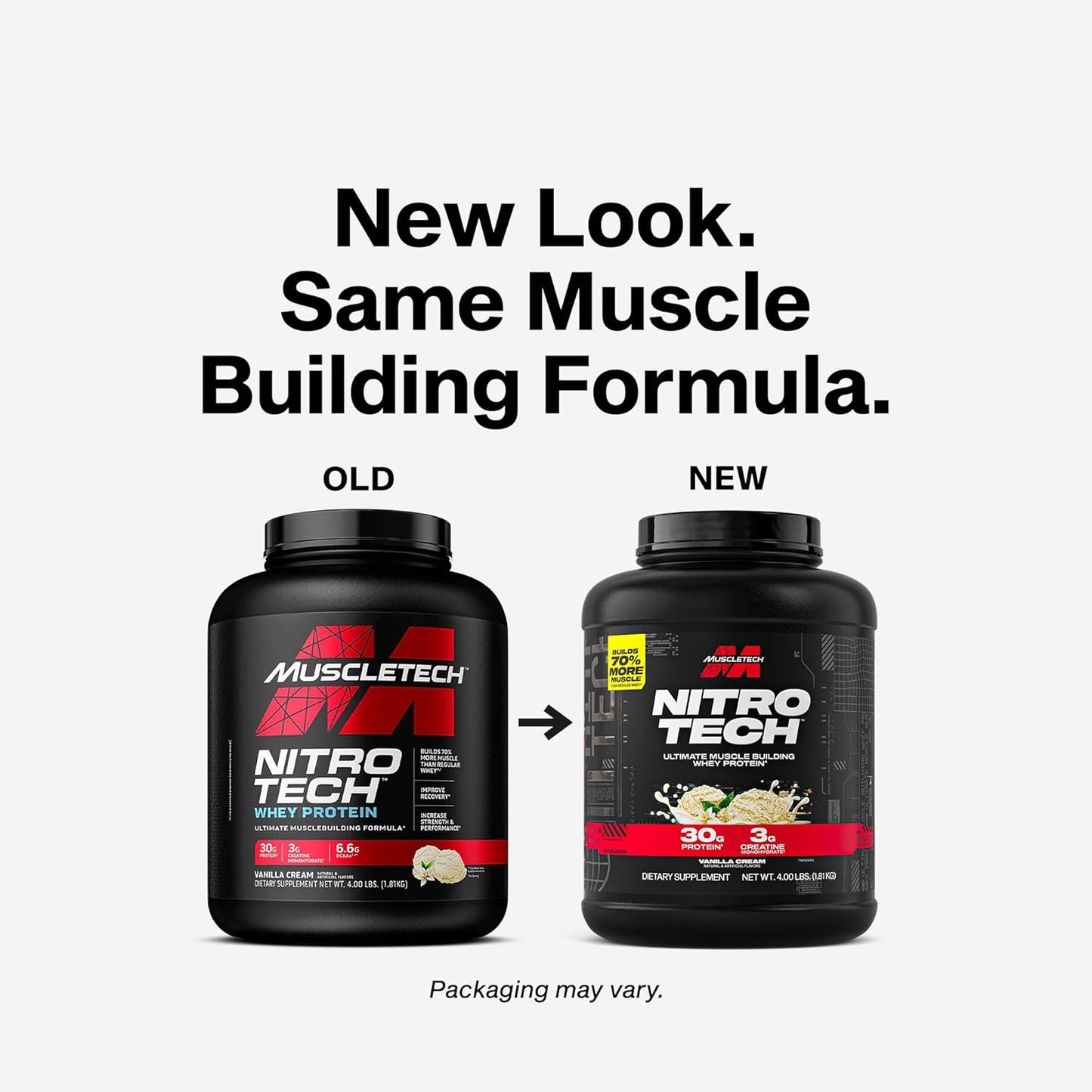 Muscletech_Whey_Protein_Powder_(Vanilla_Cream,_4_Pound)_-_Nitro-Tech_Ultimate_Muscle_Building_Formula_with_Whey_Protein_Isolate_-_30g_of_Protein,_3g_of_Creatine_&_6.8g_of_BCAA_-_Packaging_May_Vary