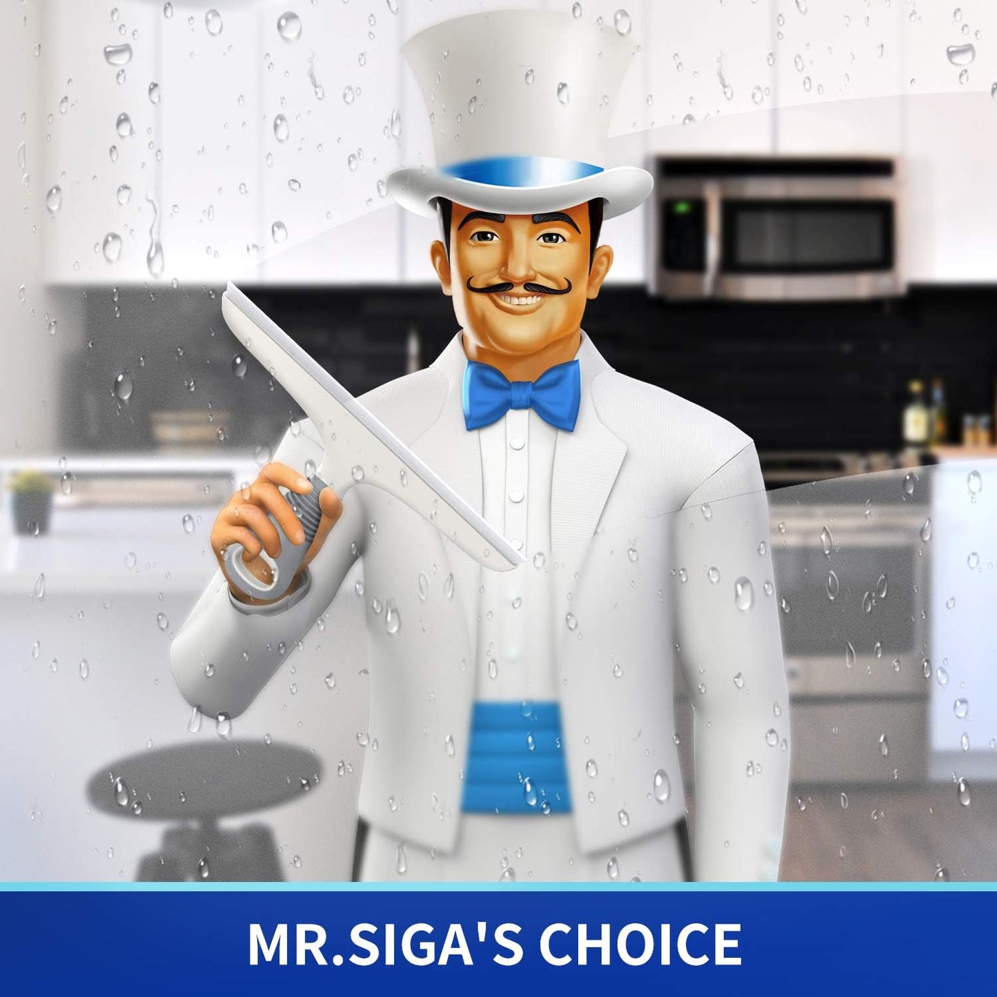 MR.SIGA_Multi-Purpose_Silicon_Squeegee_for_Window,_Glass,_Shower_Door,_Car_Windshield,_Heavy_Duty_Window_Scrubber,_Includes_Suction_Hook,_10_inch,_White_&_Gray,_1_Pack