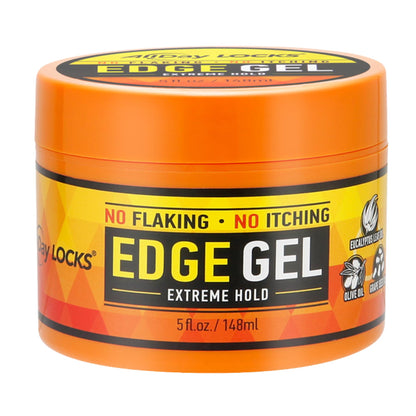 AllDay Locks Edge Gel Extreme Hold - Hair Gel for Maximum Control &amp;amp; Braiding, Natural Edge Lock &amp;amp; Fixer for Women &amp;amp; Men, Sleek Moisturizing Formula, No Frizz, Flakes, or Grease - 5 oz Jar