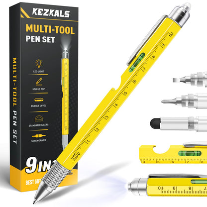 KEZKALS Easter Gifts for Men, 9 in 1 Multitool Pen, Easter Basket Stuffers, Anniversary Birthday Gifts for Men Who Have Everything, Mens Gifts for Dad Him Husband, Father&amp;#39;s Day Gifts, Gadgets Tools
