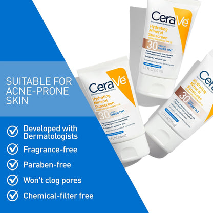 CeraVe_Hydrating_Mineral_Sunscreen_SPF_30_with_Sheer_Tint,_Tinted_Mineral_Sunscreen_with_Zinc_Oxide_&_Titanium_Dioxide,_Blends_Seamlessly_For_Healthy_Glow,_Medium,_1.7_Fluid_Ounce