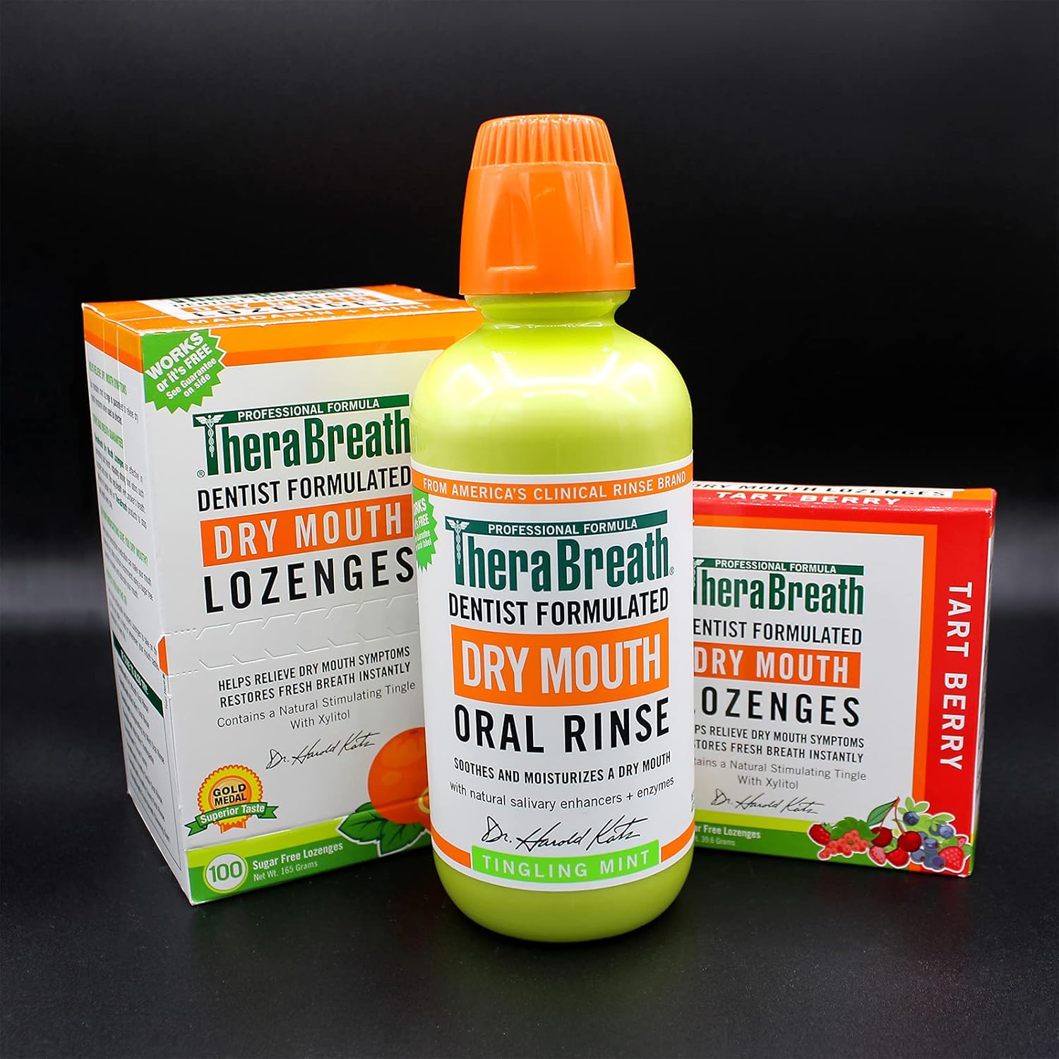 TheraBreath_Dry_Mouth_Lozenges_with_ZINC,_Tart_Berry_Flavor,_100_Lozenges