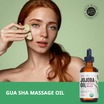 Kate_Blanc_Cosmetics_Jojoba_Oil_Organic_for_Hair,_Skin_&_Face_(4oz,_100%_Pure,_Cold_Pressed,_Unrefined,_Natural,_Hexane_Free,_Glass_Bottle)