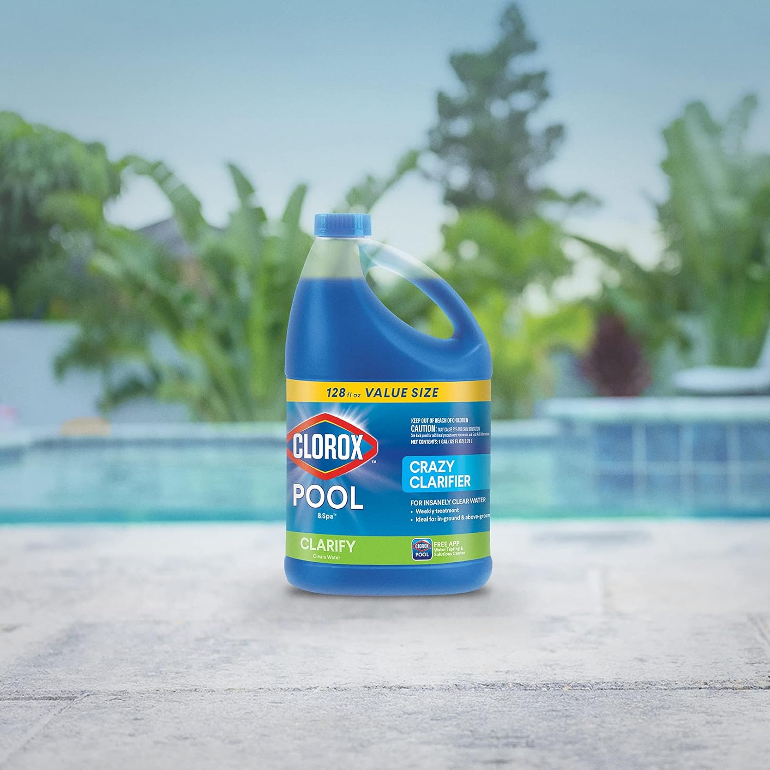 Clorox®_Pool&Spa™_Swimming_Pool_Crazy_Clarifier,_Creates_Crystal_Clear_Pool_Water,_128_Fl_Oz_(Pack_of_1)