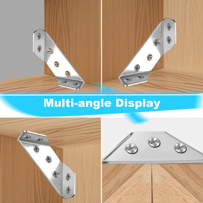 12-Pack_Premium_Stainless_Steel_Corner_Brackets_for_Wood_Frame,_Universal_Metal_Hardware_Corner_Braces_with_Screws,_Wooden_Furniture_Corner_Connectors_Such_as_Drawers,_Cabinets,_Tables_and_Chairs