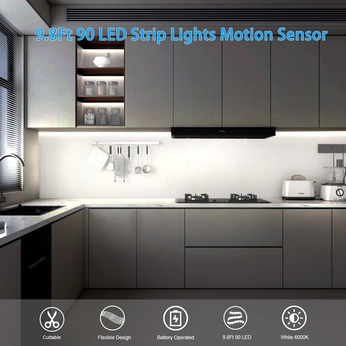 echosari_Battery_Operated_Motion_Sensor_Cabinet_Strip_Lights,_9.8Ft_90_LED_Counter_Closet_Strip_Light,_Motion_&_Night_Sensor_Safe_Tape_Light_for_Stairs_Wardrobe_Kitchen_(Cool_White/Warm_White)