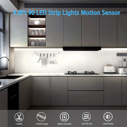 echosari_Battery_Operated_Motion_Sensor_Cabinet_Strip_Lights,_9.8Ft_90_LED_Counter_Closet_Strip_Light,_Motion_&_Night_Sensor_Safe_Tape_Light_for_Stairs_Wardrobe_Kitchen_(Cool_White/Warm_White)