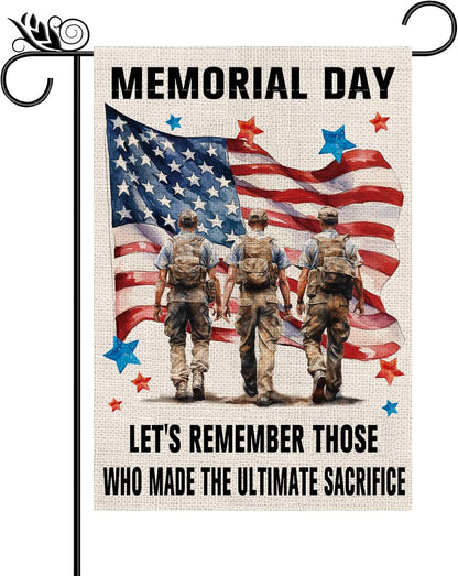 Memorial_Day_Garden_Flag_Patriotic_4th_of_July_Stars_and_Stripes_Veterans_American_Patriotic_Vertical_Double_Sided_Yard_Outdoor_Decor_12.5x18_Inch