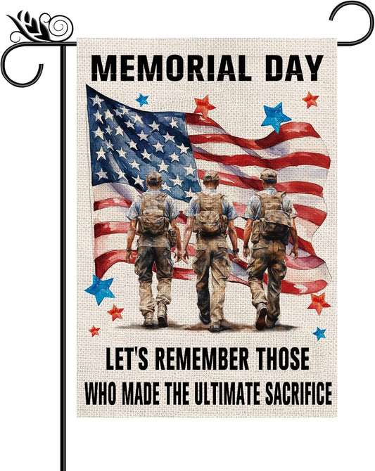 Memorial_Day_Garden_Flag_Patriotic_4th_of_July_Stars_and_Stripes_Veterans_American_Patriotic_Vertical_Double_Sided_Yard_Outdoor_Decor_12.5x18_Inch