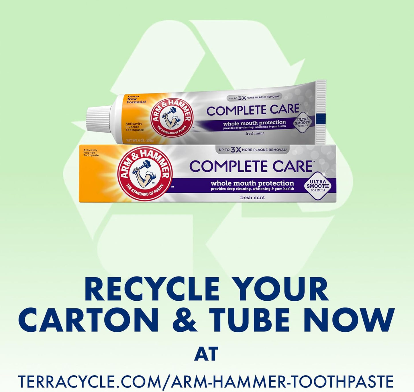 ARM_&_Hammer_Complete_Care_Toothpaste,_Teeth_Whitening_Toothpaste_with_Baking_Soda,_Fluoride,_Whole_Mouth_Protection,_Fresh_Mint_Flavor,_6.0_oz_(Pack_of_4)