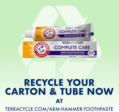 ARM_&_Hammer_Complete_Care_Toothpaste,_Teeth_Whitening_Toothpaste_with_Baking_Soda,_Fluoride,_Whole_Mouth_Protection,_Fresh_Mint_Flavor,_6.0_oz_(Pack_of_4)