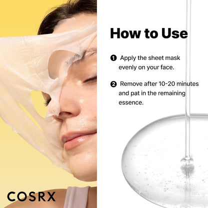 COSRX_Snail_Mucin_Sheet_Mask_10_EA_with_Snail_Mucin_Serum,_Self_Care,_Face_Masks_for_Dry,_Sensitive_Skin,_Not_Tested_on_Animals,_No_Parabens,_No_Sulfates,_Korean_Skin_Care