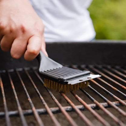 Chef_Craft_Select_Plastic_Handle_Short_Grill_Brush,_9_Inches_In_Length,_Black