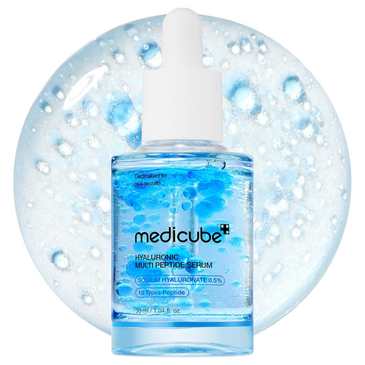 medicube_Hyaluronic_Multi_Peptide_PDRN_Serum_for_Glowing_and_Soothing_|_Lightweight_Water_Plumping_Radiant_Facial_Serum_for_All_Skin_Type,_Hydrating_Moisturizer,_Korean_Skincare_|_30ml_1.01fl.oz.