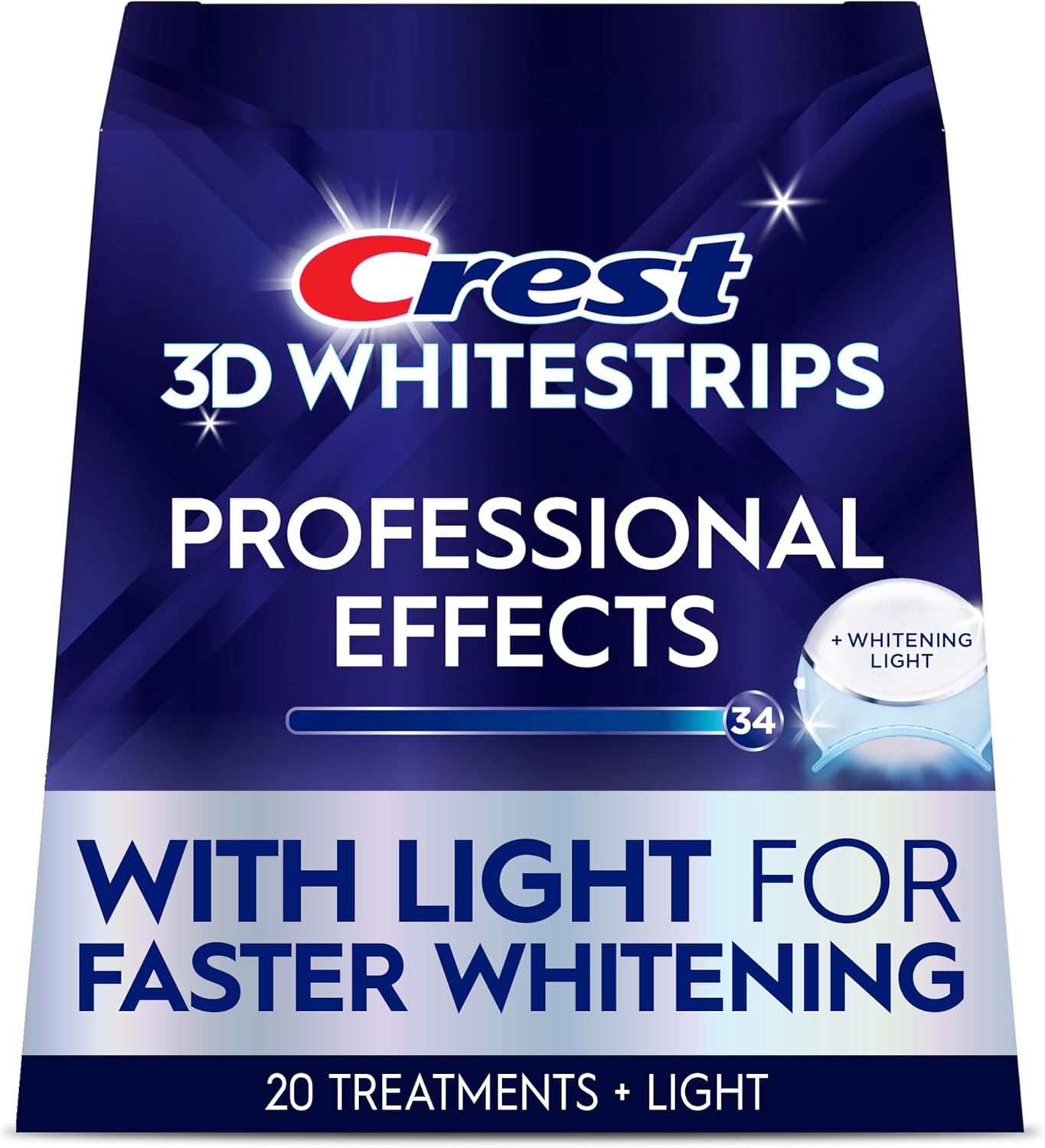 Crest_3D_Whitestrips_Professional_Effects_+_LED_Light_–_Teeth_Whitening_Kit,_1_Light_+_20_Treatments,_Each_with_1_Upper/1Lower,_40_Strips_–_Crest_3DWhite_Teeth_Whitening_Strips