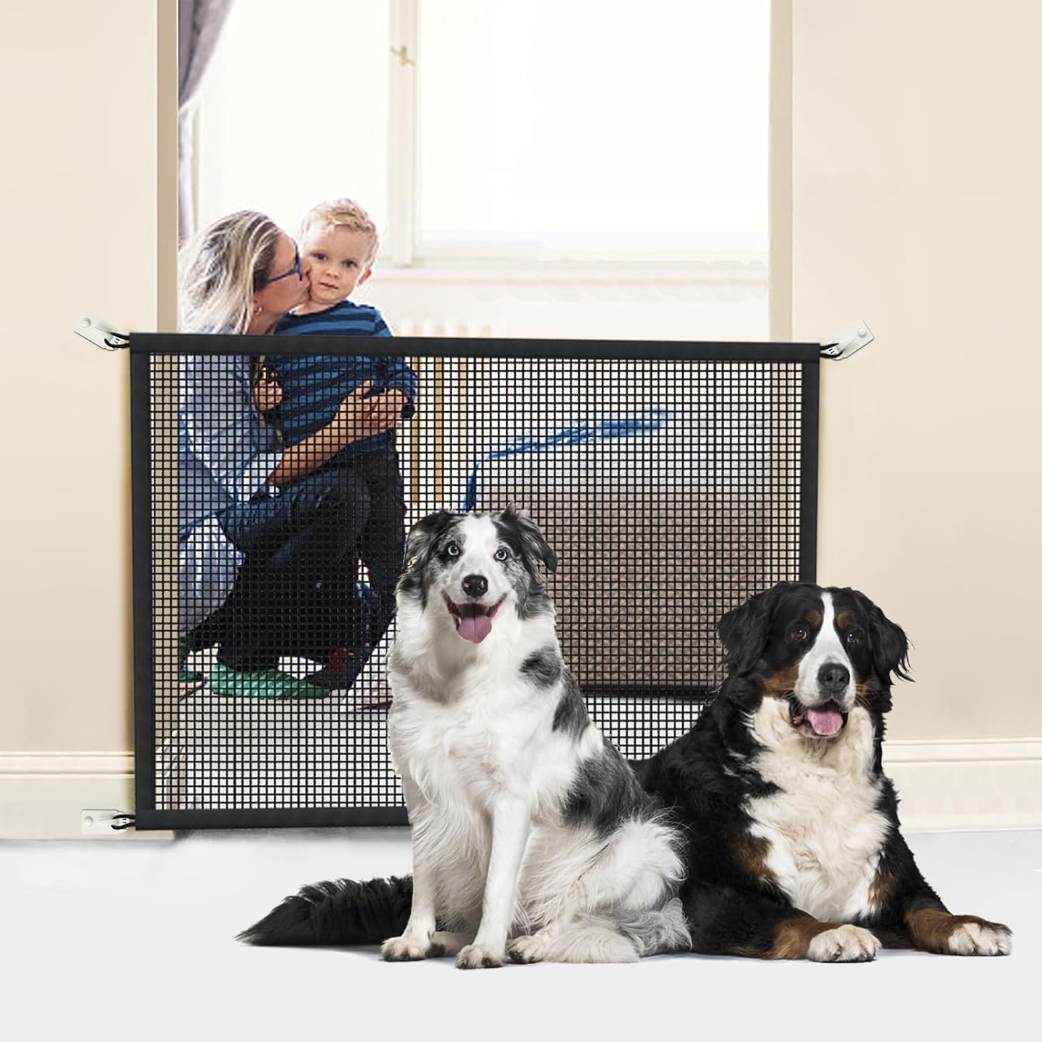 Cupount_Dog_Screen_Mesh_Gate_for_Stairs_Pet_Gates_for_The_House:_for_Doorways_Stairways_Indoor_29_inches_Tall,_38_inch_Wide,_Fits_32-35_inch_Openings