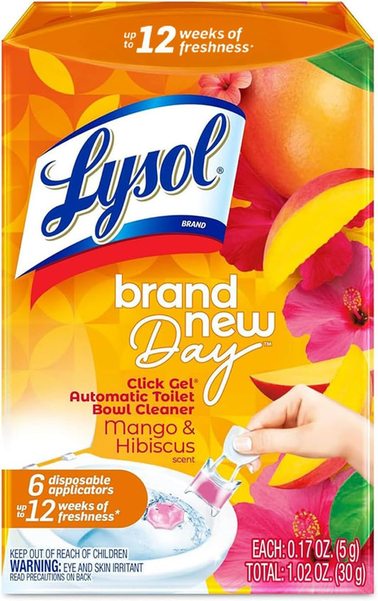 Lysol_Click_Gel_Automatic_Toilet_Bowl_Cleaner,_Toilet_Gel_Stamp,_Toilet_Freshener,_Bathroom_Essentials,_Refreshing_Mango_&_Hibiscus_Scent,_6_Count_(Pack_of_1)