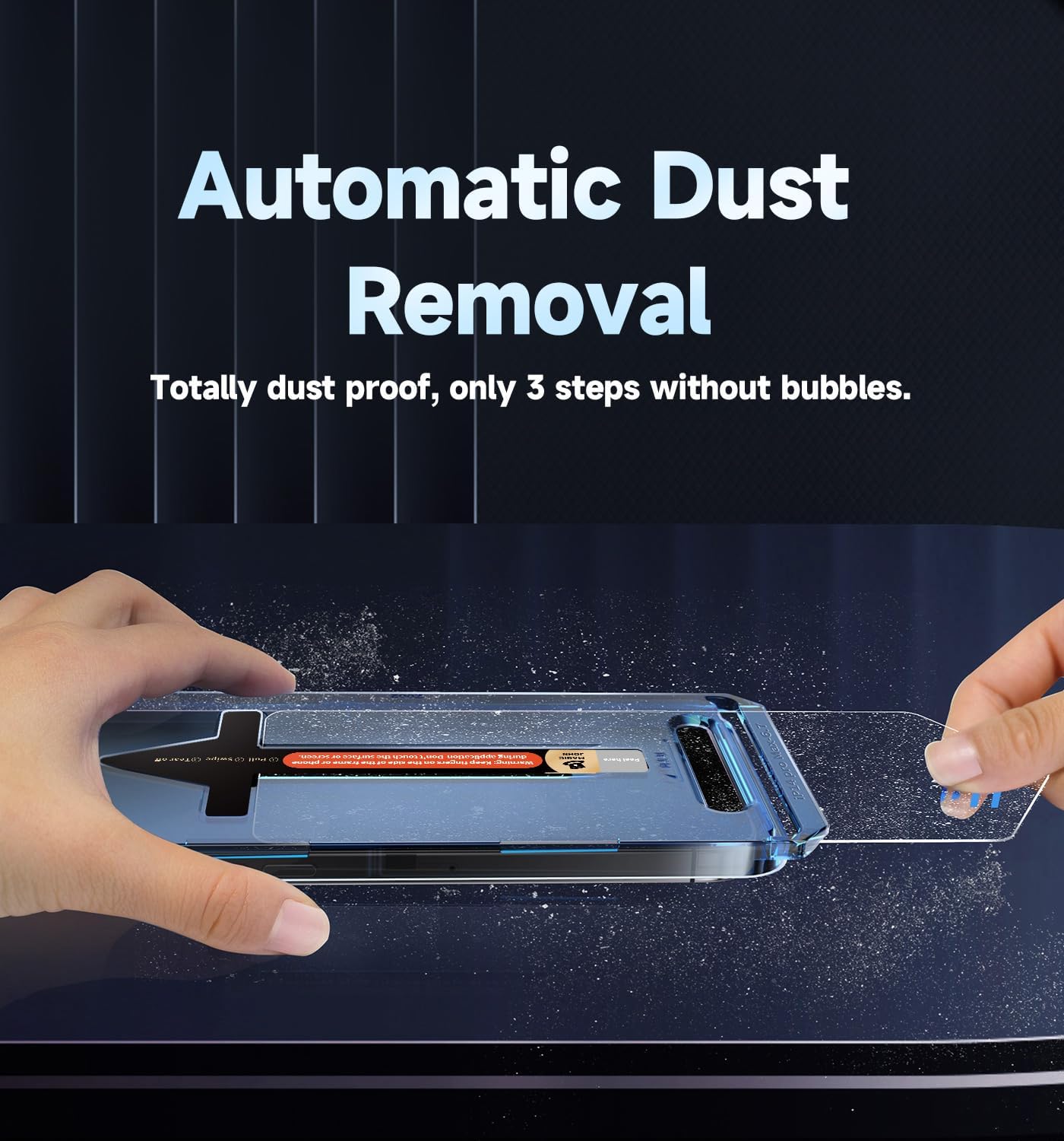 MAGIC_JOHN_2_Pack_for_iPhone_13/13Pro/14/16e_6.1_inch_Privacy_Glass_Screen_Protector,_Auto_Dust-Elimination,_Bubble_Free,_Easy_Installation