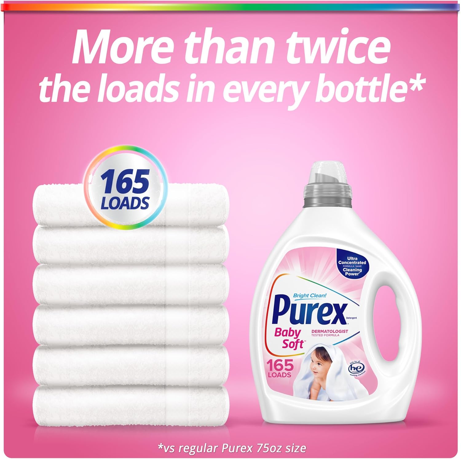 Purex_Baby_Soft_Liquid_Laundry_Detergent,_Ultra_Concentrated,_82.5_fl_oz,_165_Loads,_Hypoallergenic,_Dye_Free,_Gentle_on_Skin