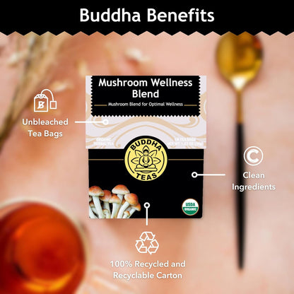 Buddha_Teas_-_Organic_Mushroom_Wellness_Blend_-_Herbal_Tea_-_For_Health_&_Wellbeing_-_With_Antioxidants_&_Minerals_-_Clean_Ingredients_-_Caffeine_Free_-_OU_Kosher_&_Non-GMO_-_18_Tea_Bags_(Pack_of_1).