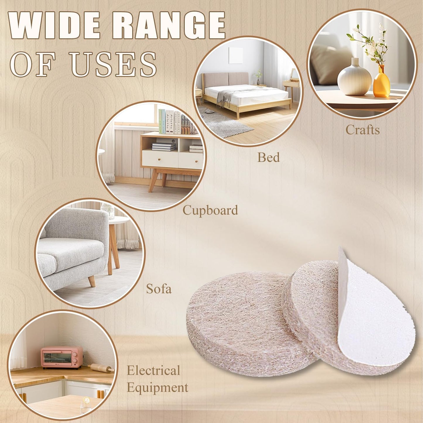 Yelanon_Felt_Furniture_Pads_for_Hardwood_Floors_-216_Pcs_Premium_Felt_Pads_for_Chair_Legs,_Floor_Protectors_for_Furniture,_Beige_&_Brown