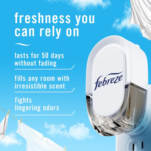 Febreze_Plug_In_Air_Freshener,_Odor-Fighting_Scented_Oil_Refill,_Linen_&_Sky_Scent,_4_Refills