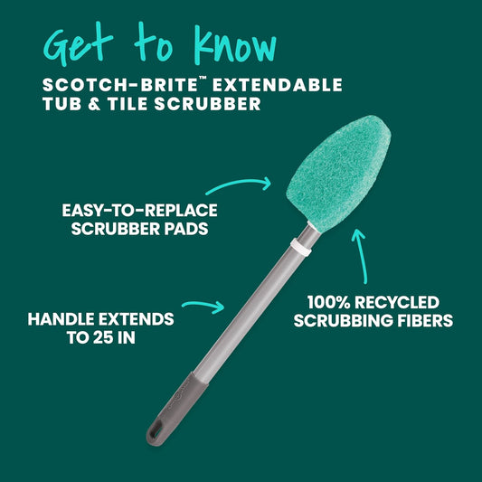 Scotch-Brite_Extendable_Tub_&_Tile_Scrubber_Kit,_Includes_1_Handle_and_3_Non-Scratch_Scrubber_Pads