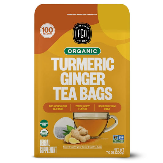 FGO_Organic_Turmeric_Ginger_Tea,_Eco-Conscious_Tea_Bags,_100_Count,_Packaging_May_Vary_(Pack_of_1)