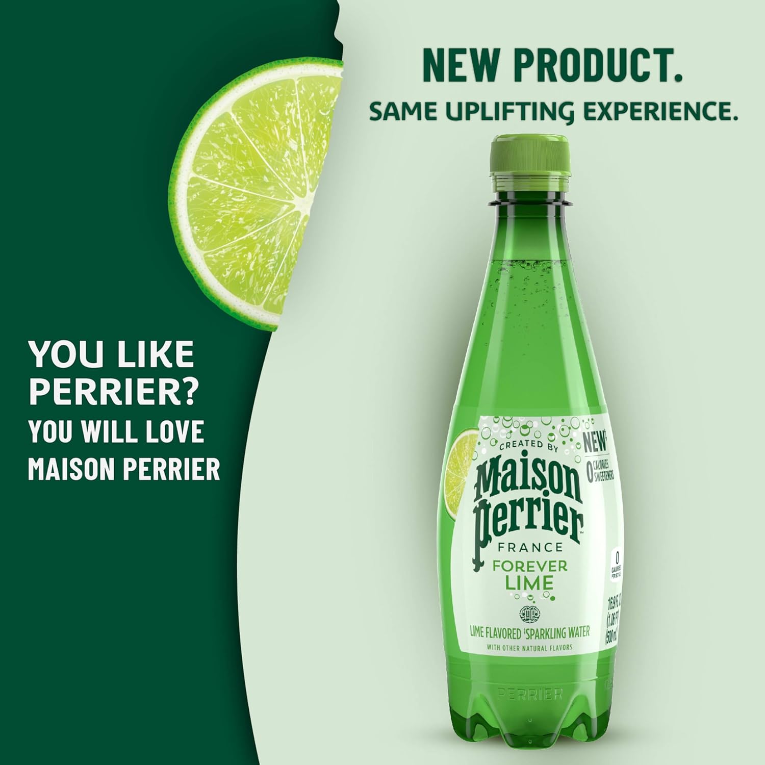 Maison_Perrier_Lime_Flavored_Sparkling_Water,_16.9_FL_OZ_Plastic_Water_Bottle_(6_Count)