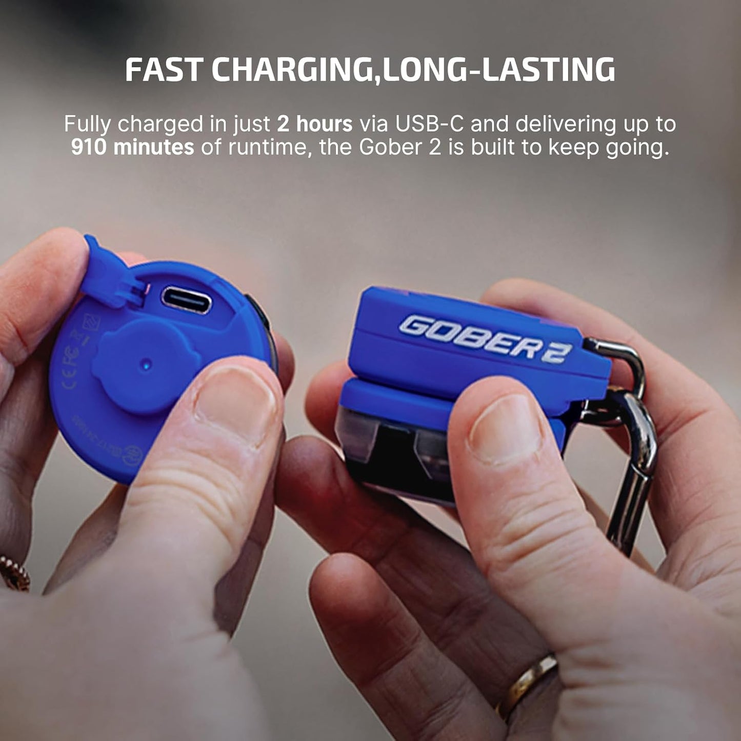 OLIGHT_Gober_2_Safety_Light,_High_Visibility_Beacon_LED_with_6_Color_Settings_and_4_Lighting_Modes,_USB-C_Rechargeable_Flashing_Warning_with_Clip_for_Running,_Cycling,_Camping,_Dog_Walking(Blue)