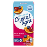 Crystal Light Fruit Punch Artificially Flavored Powdered Drink Mix, 72 ct Pack, 12 Canisters of 6 Pitcher Packets