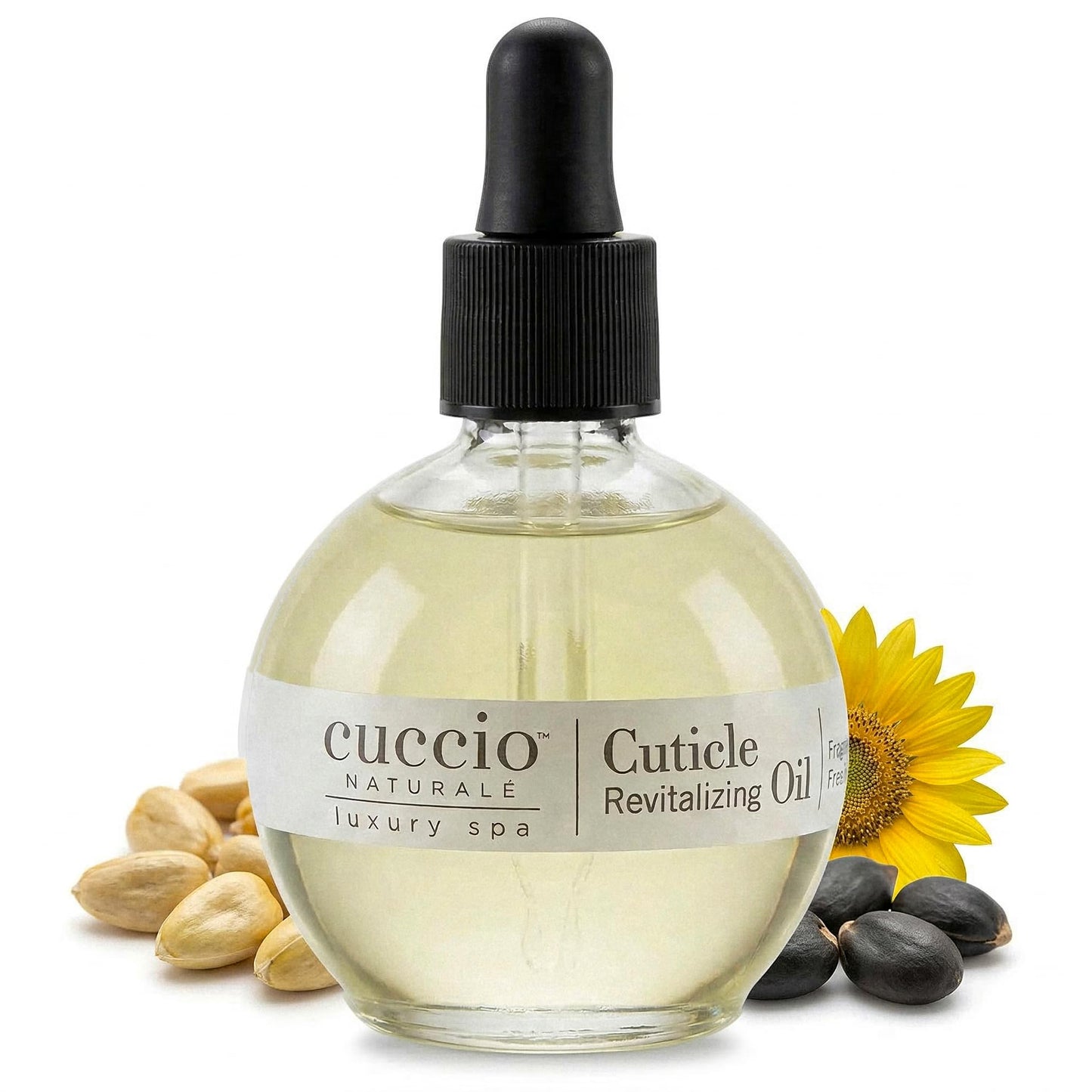 Cuccio Naturale Fragrance Free Revitalizing Cuticle Oil, Lightweight Fast-Absorbing Hydrating Nail &amp;amp; Cuticle Conditioner, Cold-Pressed Oils + Vitamin E, 2.30 Fl Oz