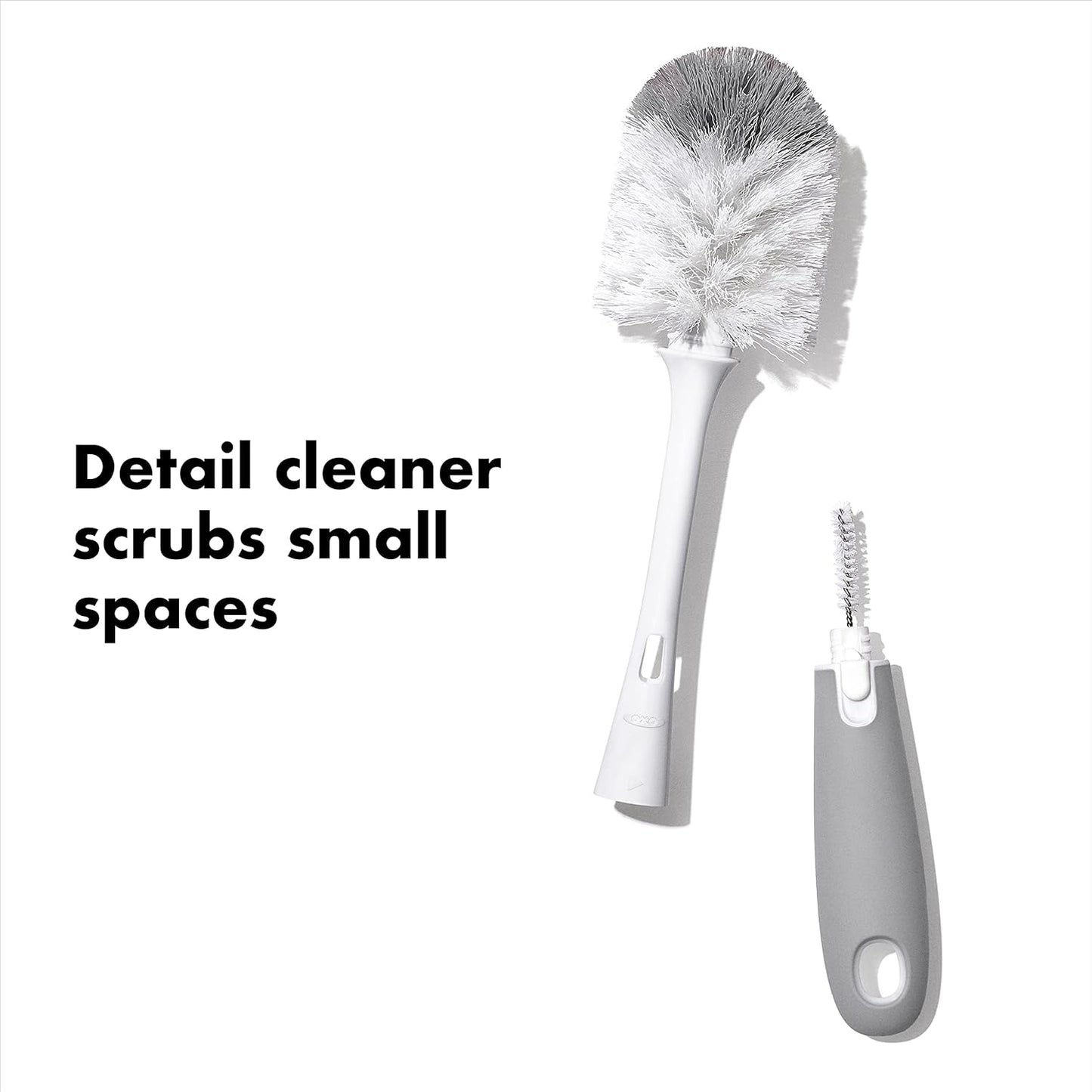 OXO_Tot_Bottle_Brush_with_Nipple_Cleaner_and_Stand_–_Gray,_2-Pack