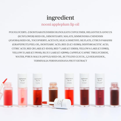 NOONI_Korean_Lip_Oil_-_Appleplum_|_Long-Lasting,_Moisturizing,_Plumping,_Revitalizing_for_Dry_Lips,_Waterproof,_No_Peel_Off,_Korean_Tint,_Hydrating_Lip_Stain,_Nourishing_Crystal_Clear,_0.12_FL_Oz