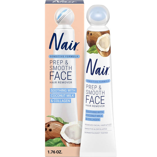 NAIR_Exfoliating_Facial_Hair_Removal_Cream_for_Women_-_Smooth_Skin_Solution_with_Collagen_for_Sensitive_Skincare