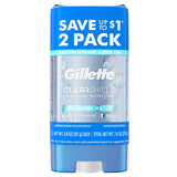 Gillette Antiperspirant and Deodorant for Men, 72hr Sweat & Odor Protection, Long Lasting Freshness, Anti-White Mark Technology, Clear Gel