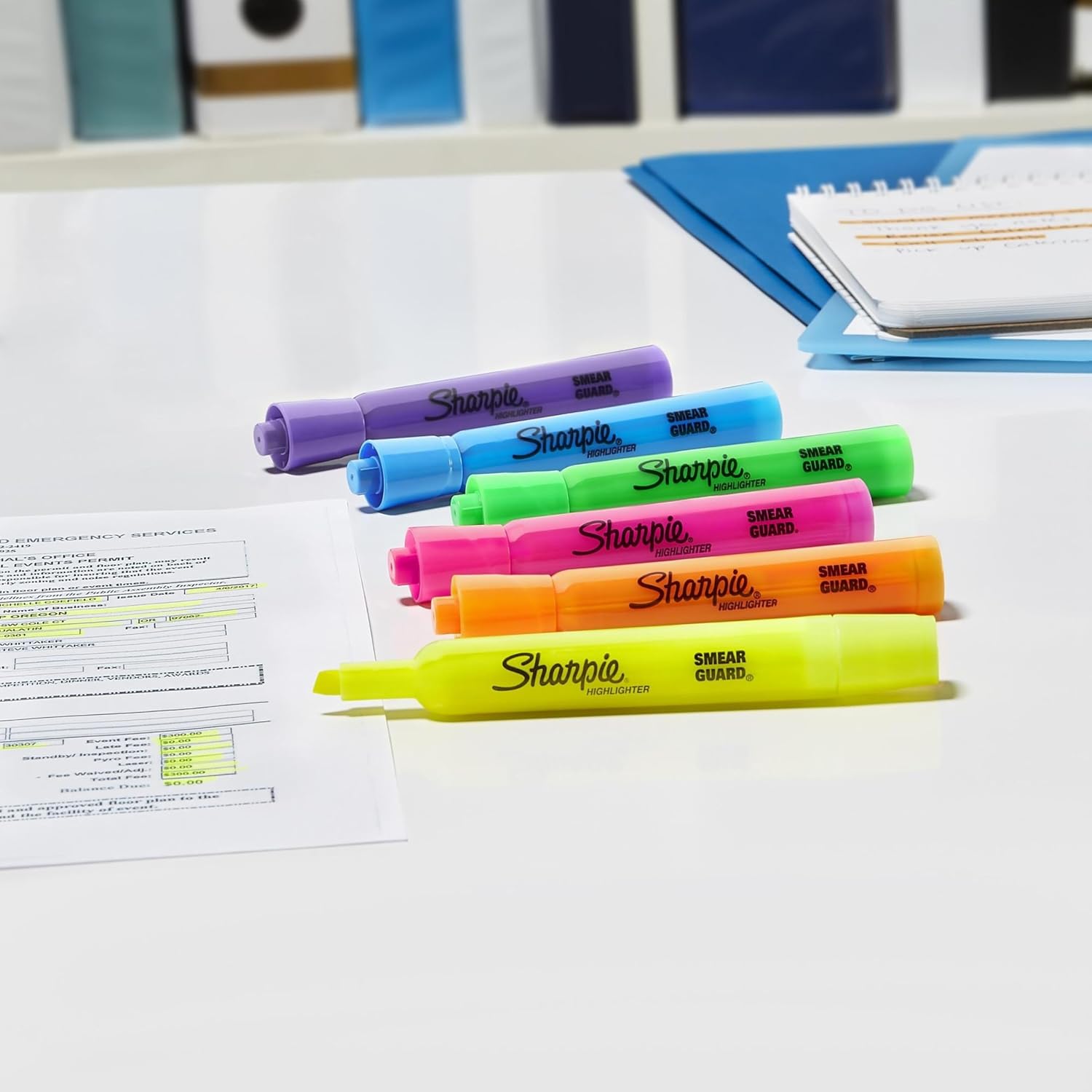 Sharpie_Accent_Tank-Style_Highlighters,_Assorted_Colors,_4_Count_-_Back_to_School,_Desk_Supplies