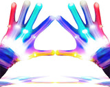 LED Gloves for Kids, Teens & Adults - Finger Light Gloves with 5 Colors/6 Modes - Perfect for 9-12 Year Old Boys & Girls - Ideal for Halloween & Christmas Parties