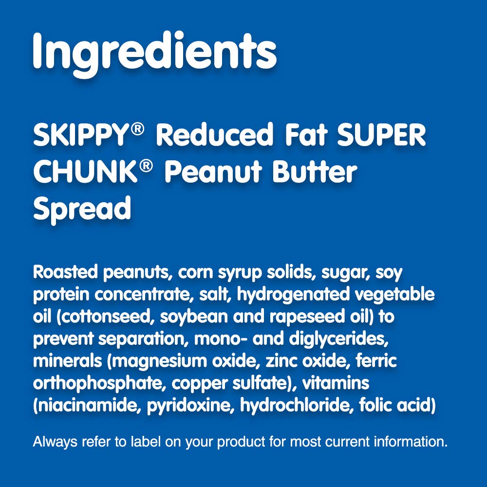 SKIPPY_Reduced_Fat_SUPER_CHUNK_Extra_Crunchy_Peanut_Butter_Spread,_16.3_Ounce