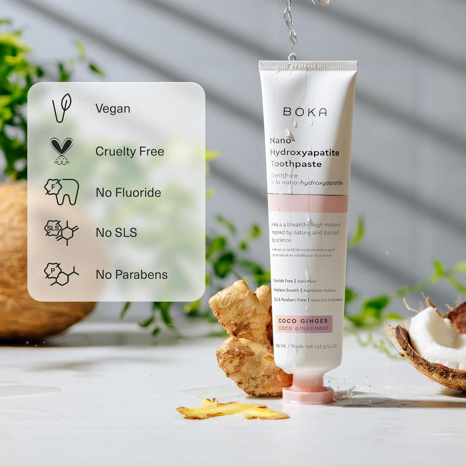 Boka_Fluoride_Free_Toothpaste,_Nano_Hydroxyapatite_Toothpaste,_Appropriate_for_Sensitive_Teeth_-_for_Adult_Oral_Care_-_Coco_Ginger_Flavor,_4_Fl_Oz_1Pk