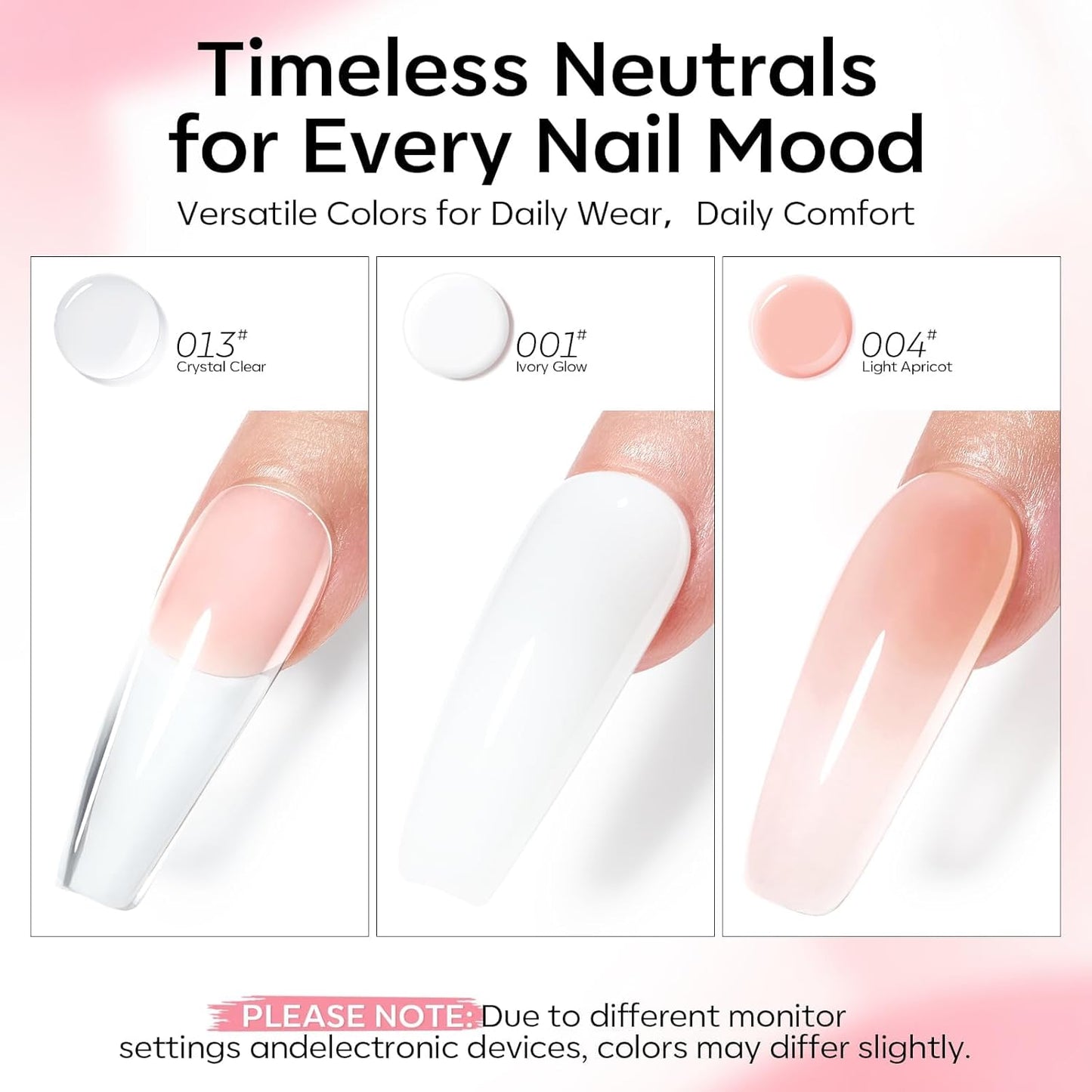 Modelones_Poly_Gel_Nail_Kit_3_Colors_Clear_White_Apricot_with_Slip_Solution_Dual_Nail_Forms_Top_Base_Coat_Extension_Builder_Gel_Enhancement_Professional_Starter_Kit_DIY_Nail_Art_Salon_Use
