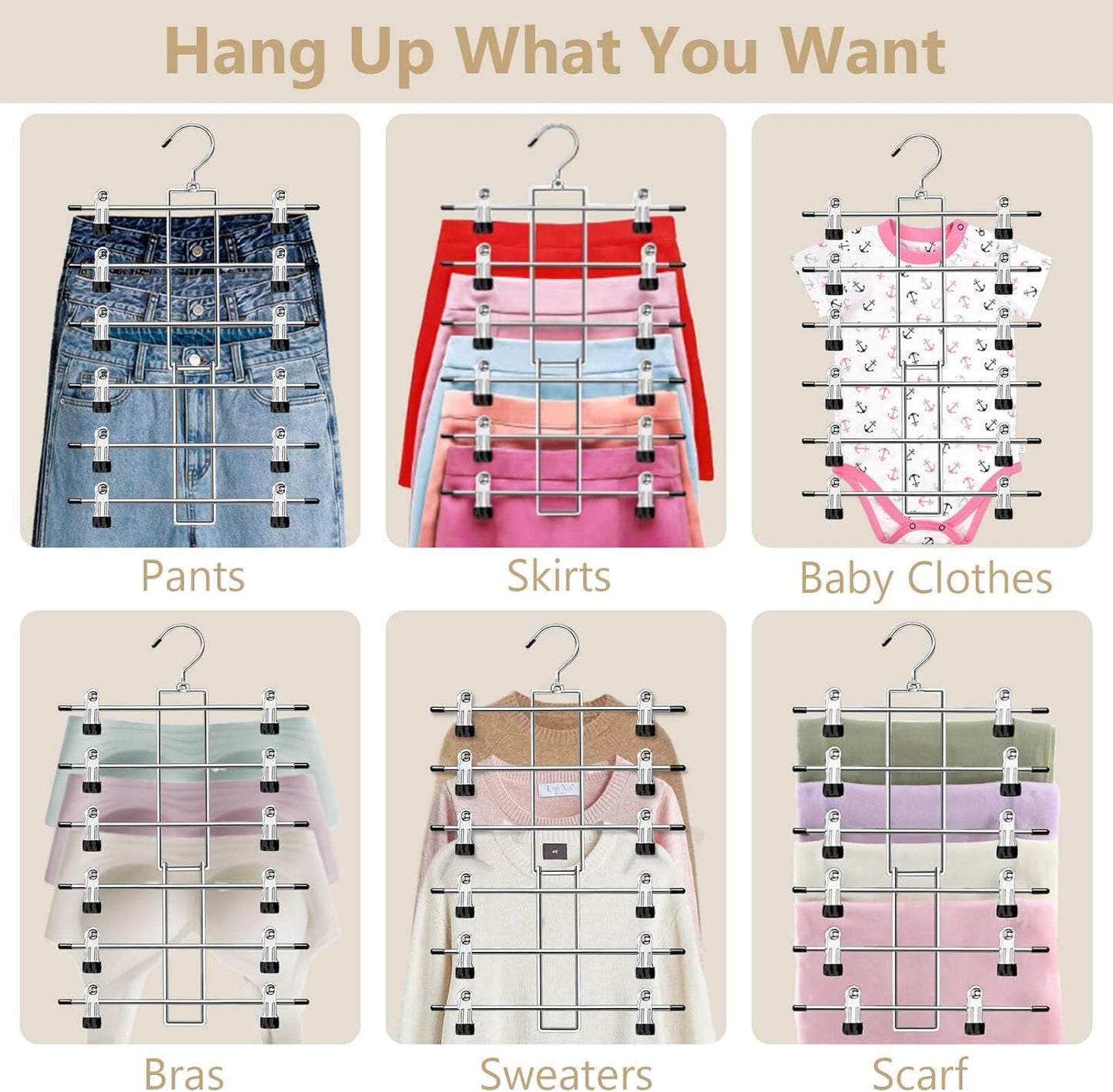Pants_Hangers_with_Clips,Space_Saving_Hanging_Closet_Organizer-6_Tiers_Skirt_Hangers_with_360°_Swivel_Hook,Closet_Organizer-Clothes_Hangers-_College_Dorm_Essentials_Apartment_Essentials-2_Pack