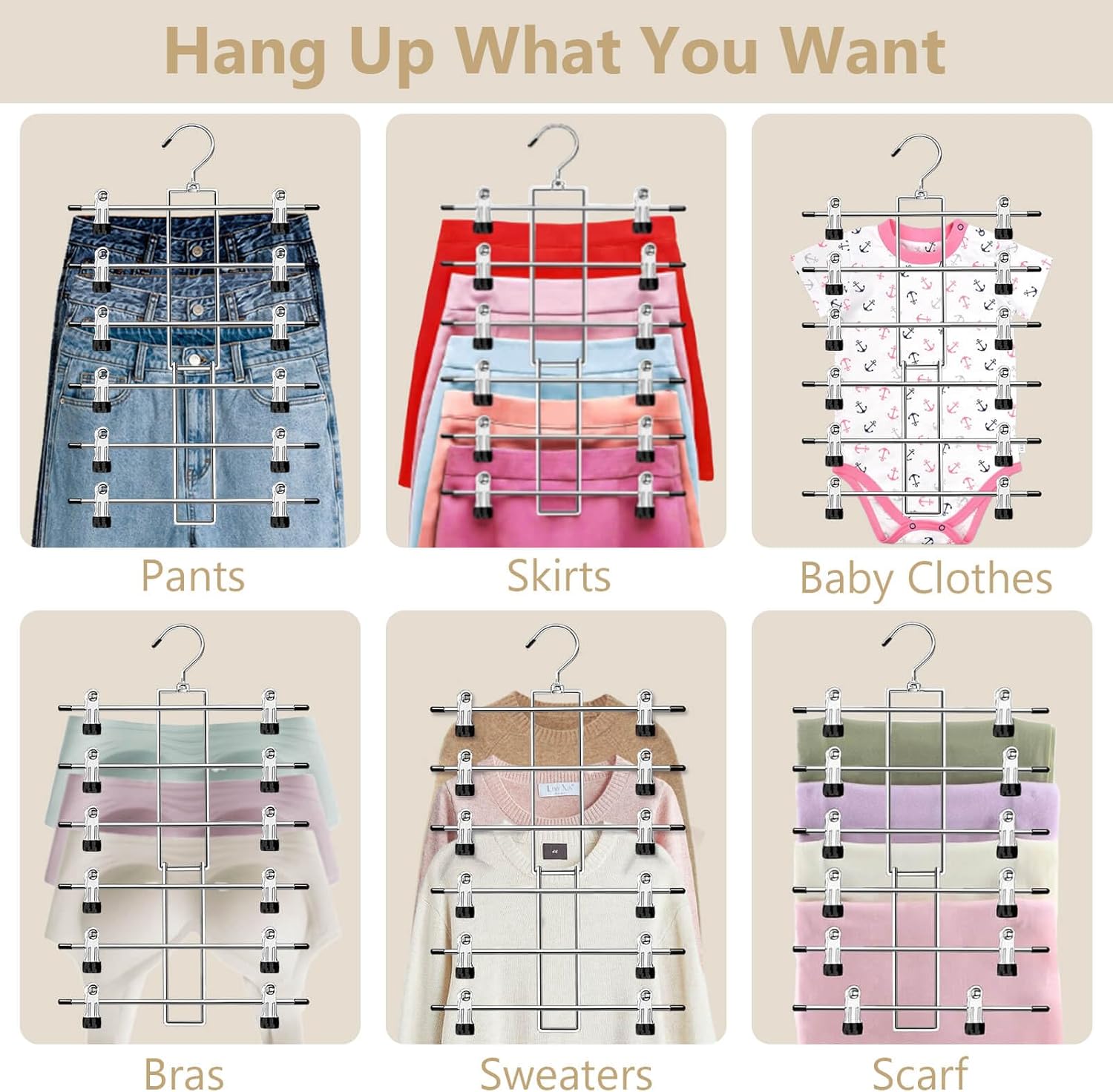 Pants_Hangers_with_Clips,Space_Saving_Hanging_Closet_Organizer-6_Tiers_Skirt_Hangers_with_360°_Swivel_Hook,Closet_Organizer-Clothes_Hangers-_College_Dorm_Essentials_Apartment_Essentials-2_Pack