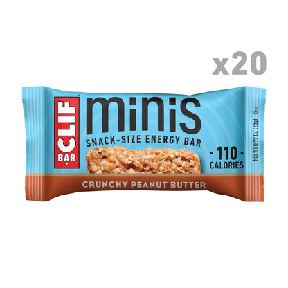 CLIF_BAR_Minis_-_Crunchy_Peanut_Butter_-_Made_with_Organic_Oats_-_5g_Protein_-_Non-GMO_-_Plant_Based_-_Snack-Size_Energy_Bars_-_0.99_oz._(20_Pack)