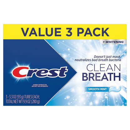 Crest_Toothpaste_Clean_Breath_Smooth_Mint_3.3oz_Pack_of_3_–_Neutralizes_Bad_Breath,_Antibacterial_Protection,_Fights_Cavities,_Freshens_Breath,_Gently_Whitens
