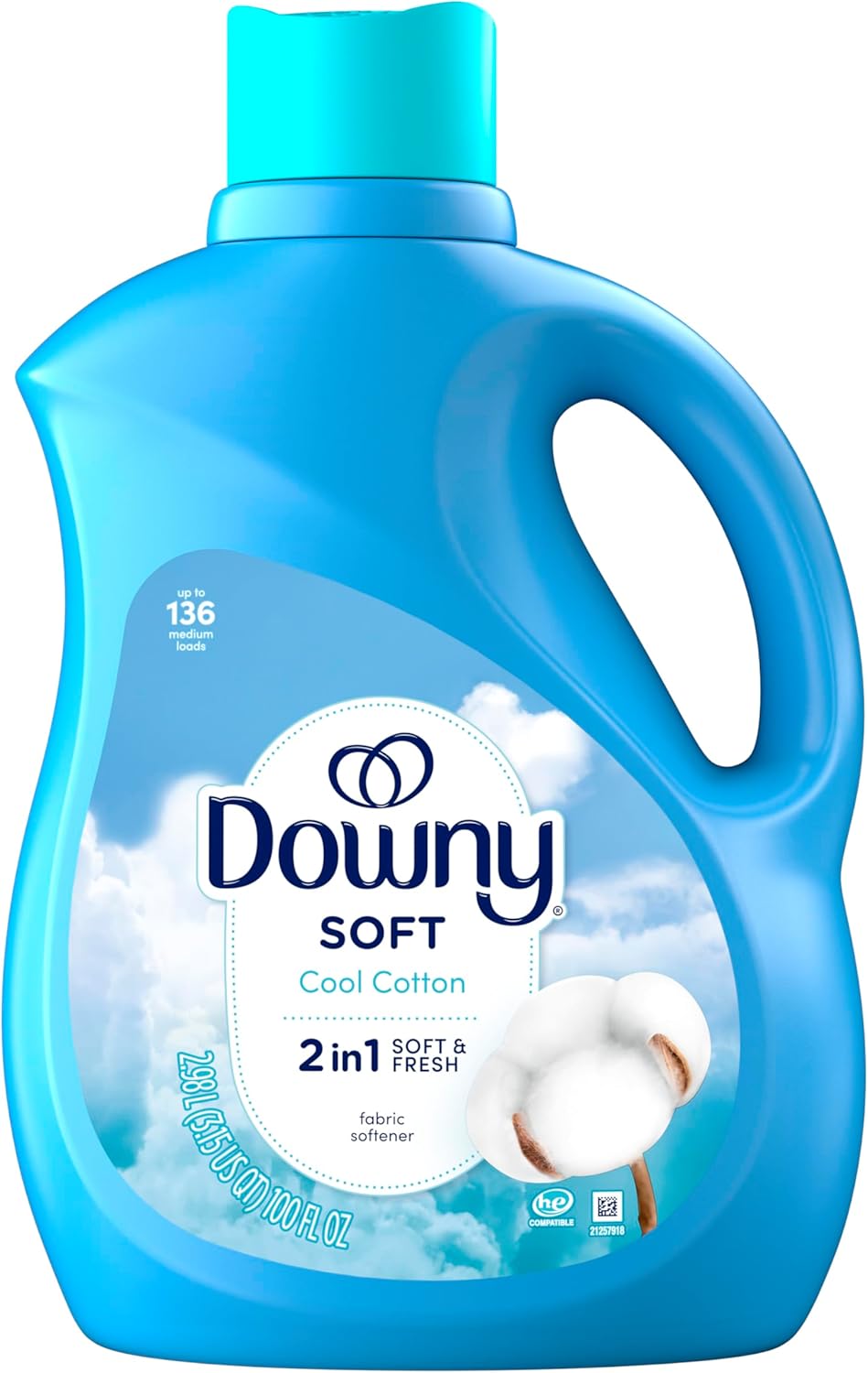 Downy_Soft,_2_in_1_Soft_and_Fresh_Liquid_Fabric_Softener,_Cool_Cotton,_100_fl_oz,_136_Loads,_Fabric_Conditioner_Liquid_provides_softness_and_freshness_for_fabrics